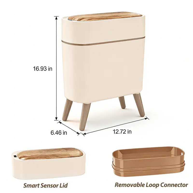 Smart Sensor Trash Can β Waterproof Automatic Motion Sensor Waste Bin for Bathroom, Kitchen & Bedroom