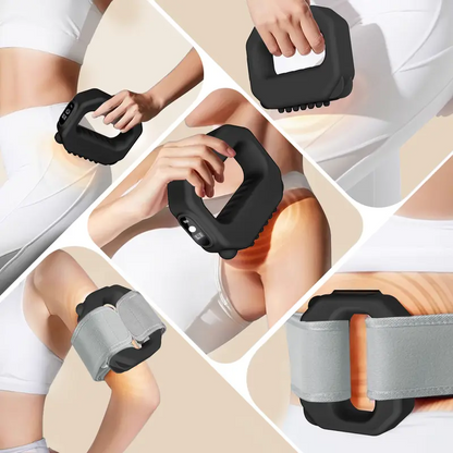 Mini Fascia Ring Muscle Recovery Device – Adjustable Strap, Cordless Rechargeable Massager for Waist & Back